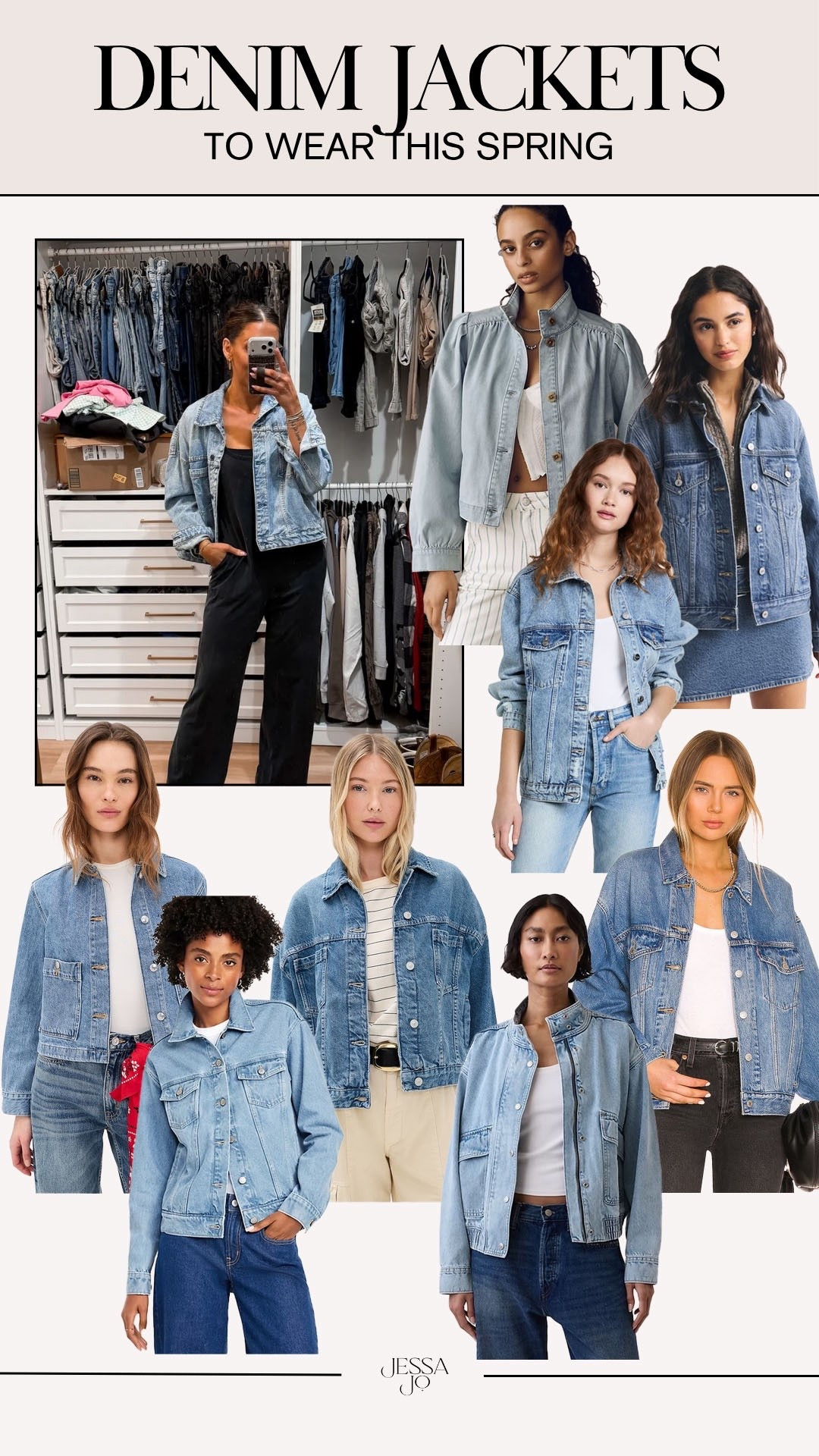 Cutest spring denim jacket. Oversized denim jacket. Chic spring jacket. Free people denim jacket  

#LTKSeasonal #LTKootd #LTKgrwm