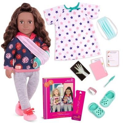 Our Generation 18" Doll with Hospital Gown & Storybook - Keisha | Target