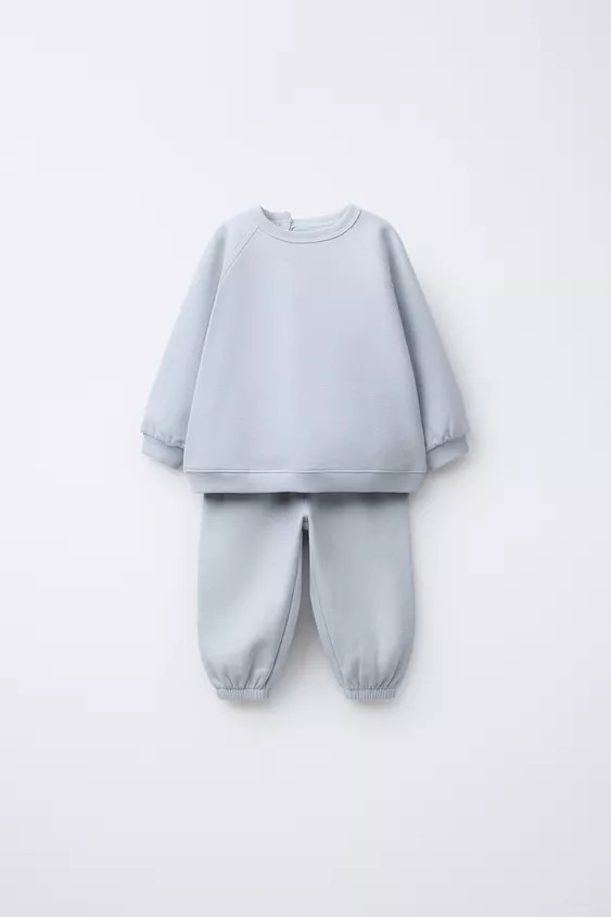 BASIC SWEATSHIRT AND JOGGER PANTS SET | Zara US