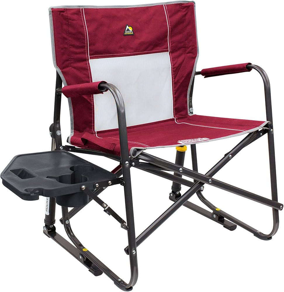 GCI OUTDOOR Freestyle Rocker XL with Side Table Camping Chair | Portable Folding Rocking Chair wi... | Amazon (US)