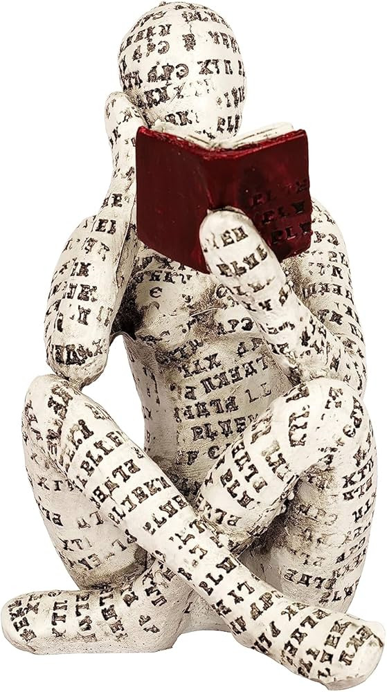 Pulp Reading Women Figurine Thinker Statue Decor Modern Figurines Abstract Aesthetic Sculpture fo... | Amazon (US)