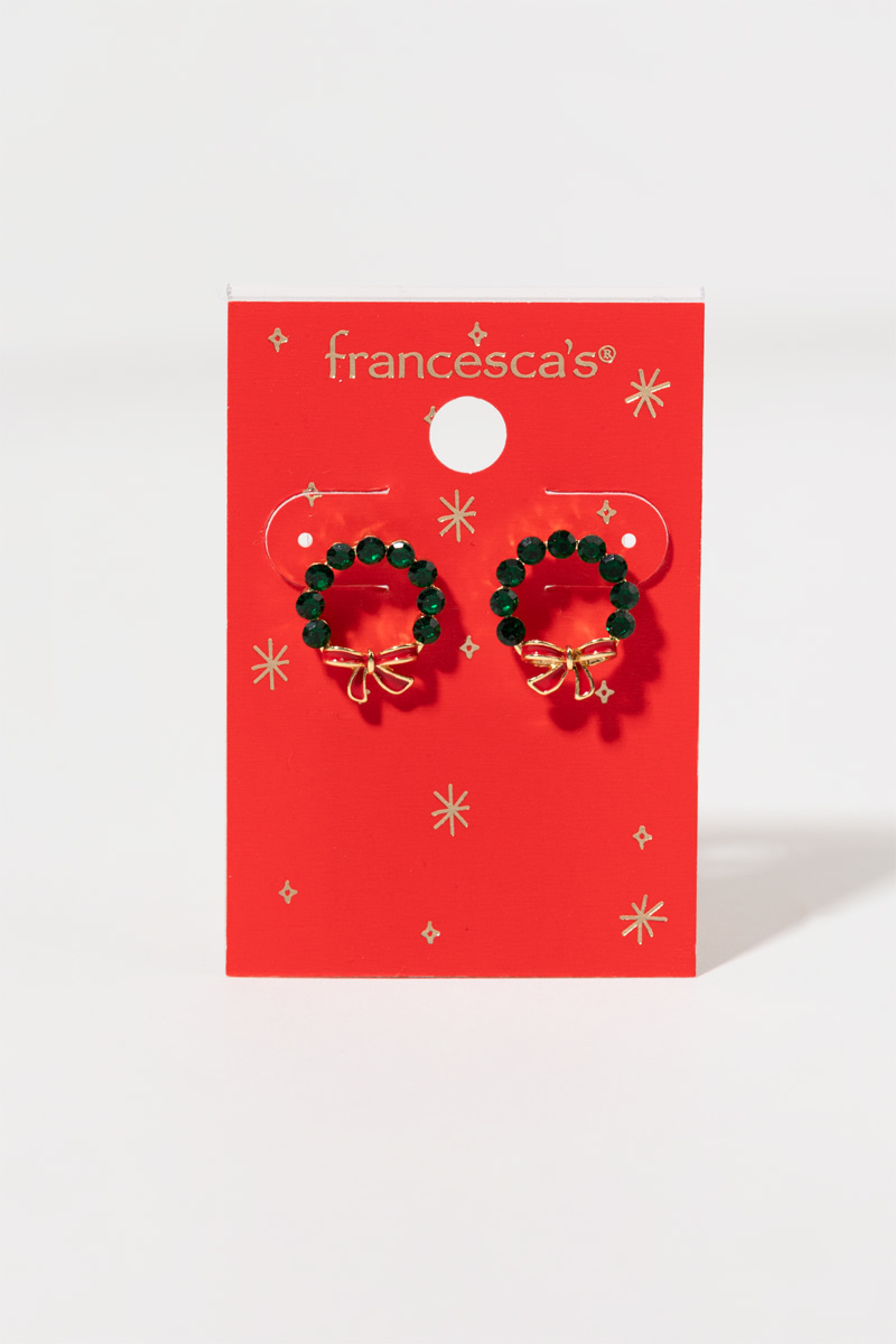 Sandra Glass Wreath Stud Earrings | Francesca's