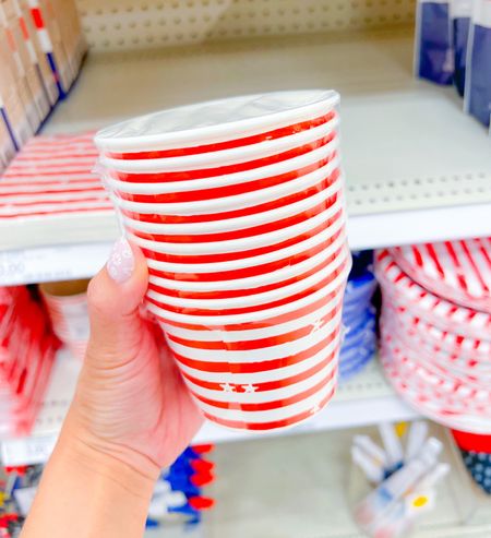 Sun Squad 4th of July themed Stars Striped Treat Cups with wooden Spoons #target #sunsquad #treatcups #partyideas #summparties 

#LTKkids #LTKparties #LTKfamily