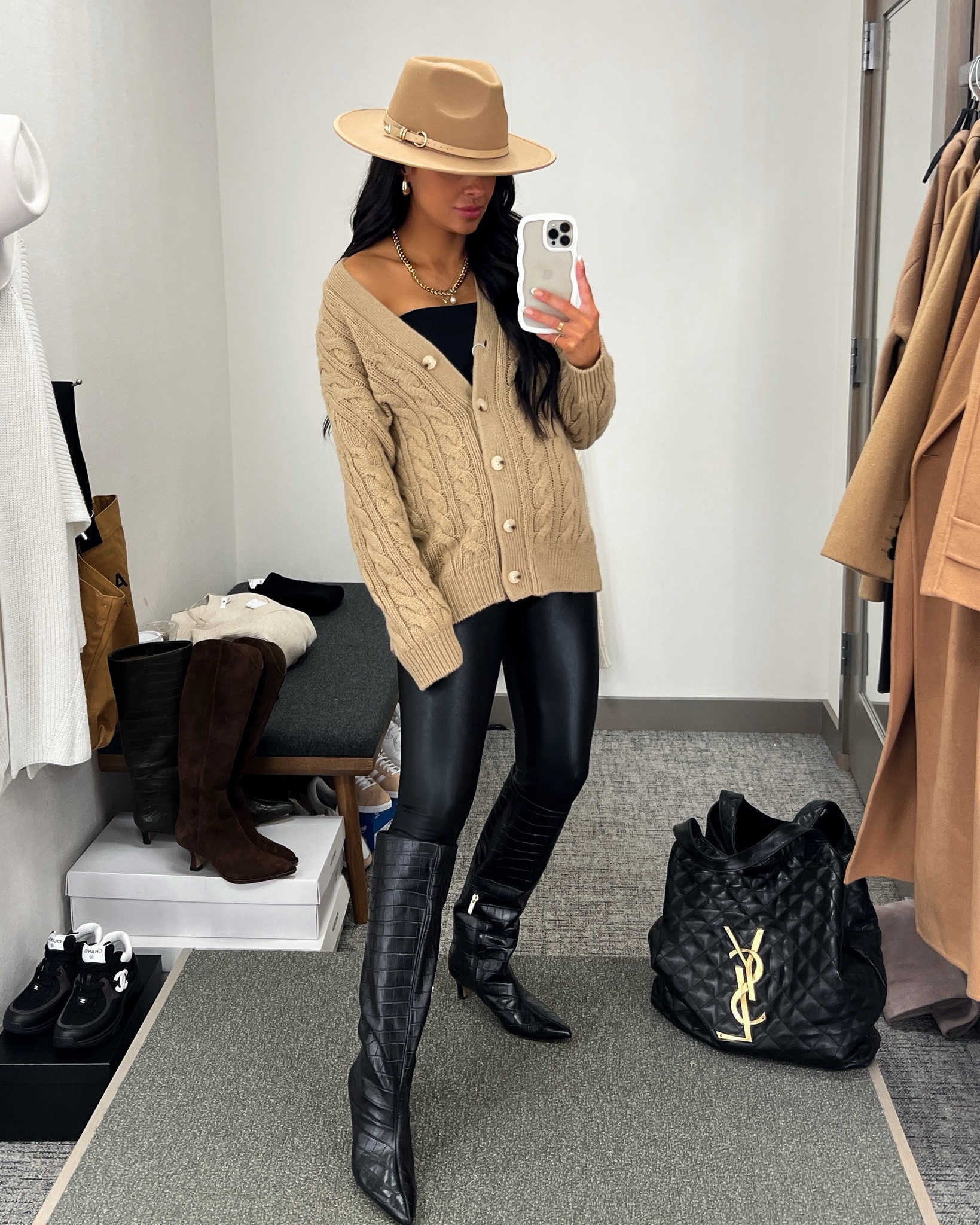 Nordstrom anniversary sale outfit / NSALE style picks
Topshop knit tube top
Commando faux leather leggings 
Nordstrom croc boots
Vince cable knit cardigan 

#LTKFindsUnder100 #LTKxNSale #LTKSaleAlert