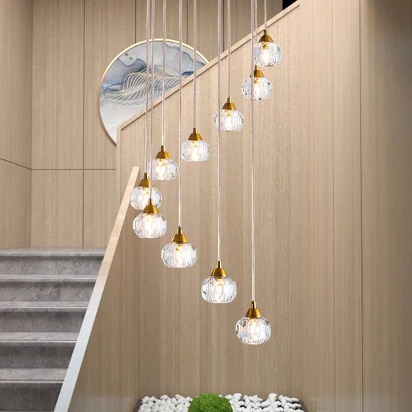 Litzy 10 - Light Unique Tiered Chandelier with Crystal Accents | Wayfair North America