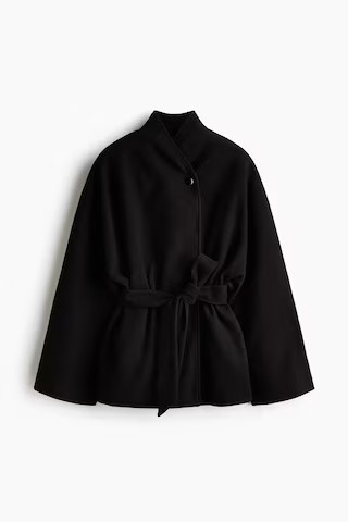 H & M - Oversized Felted Coat - Black | H&M (US, CA, MX)