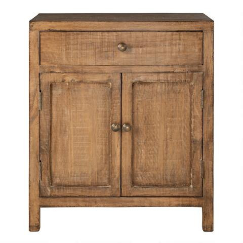Duarte Small Reclaimed Pine Farmhouse Storage Cabinet | World Market