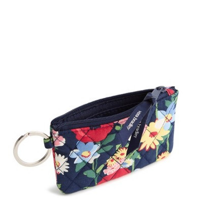 Vera Bradley Poppy Meadow Zip ID Case - Navy Blue | Target