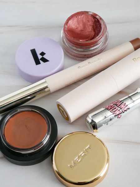 Elevate your eye makeup with these essentials ✨

Kulfi Beauty Zari Eyes Long-Lasting Crease-Proof Cream Eyeshadows
Rare Beauty Perfect Strokes Volumizing Mascara
Rare Beauty All of the Above Weightless Eyeshadow Sticks
MERIT Beauty Solo Eyeshadow
Benefit Cosmetics Gimme Brow+ Brow-Volumizing Gel

#LTKstyletip #LTKbeauty #LTKfindsunder50