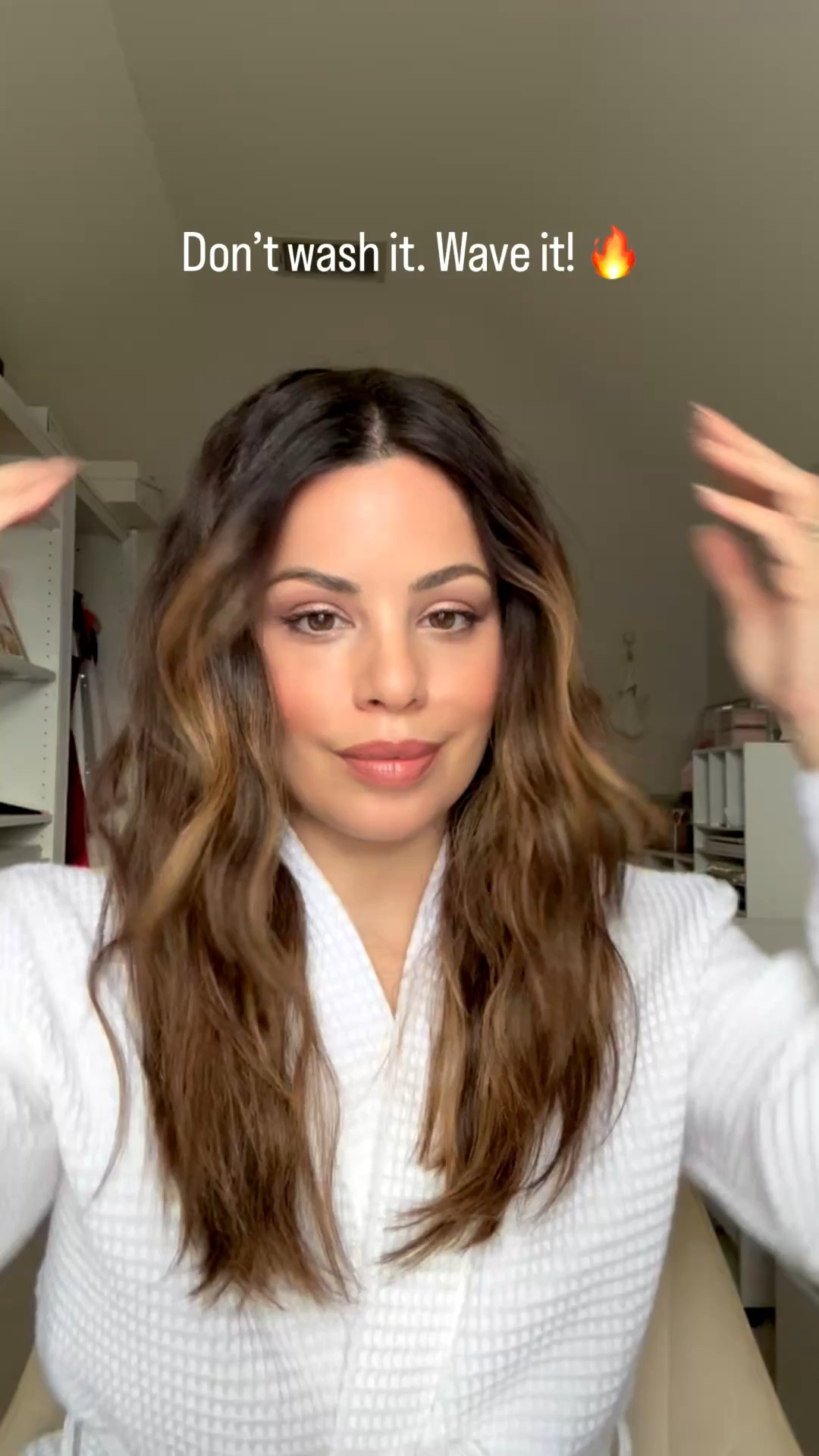 “Don’t wash it—refresh it. 
Second-day waves tutorial you’ll want to save! ✨
Comment ‘WAVES’ if you want the product list.”

#LTKBeauty