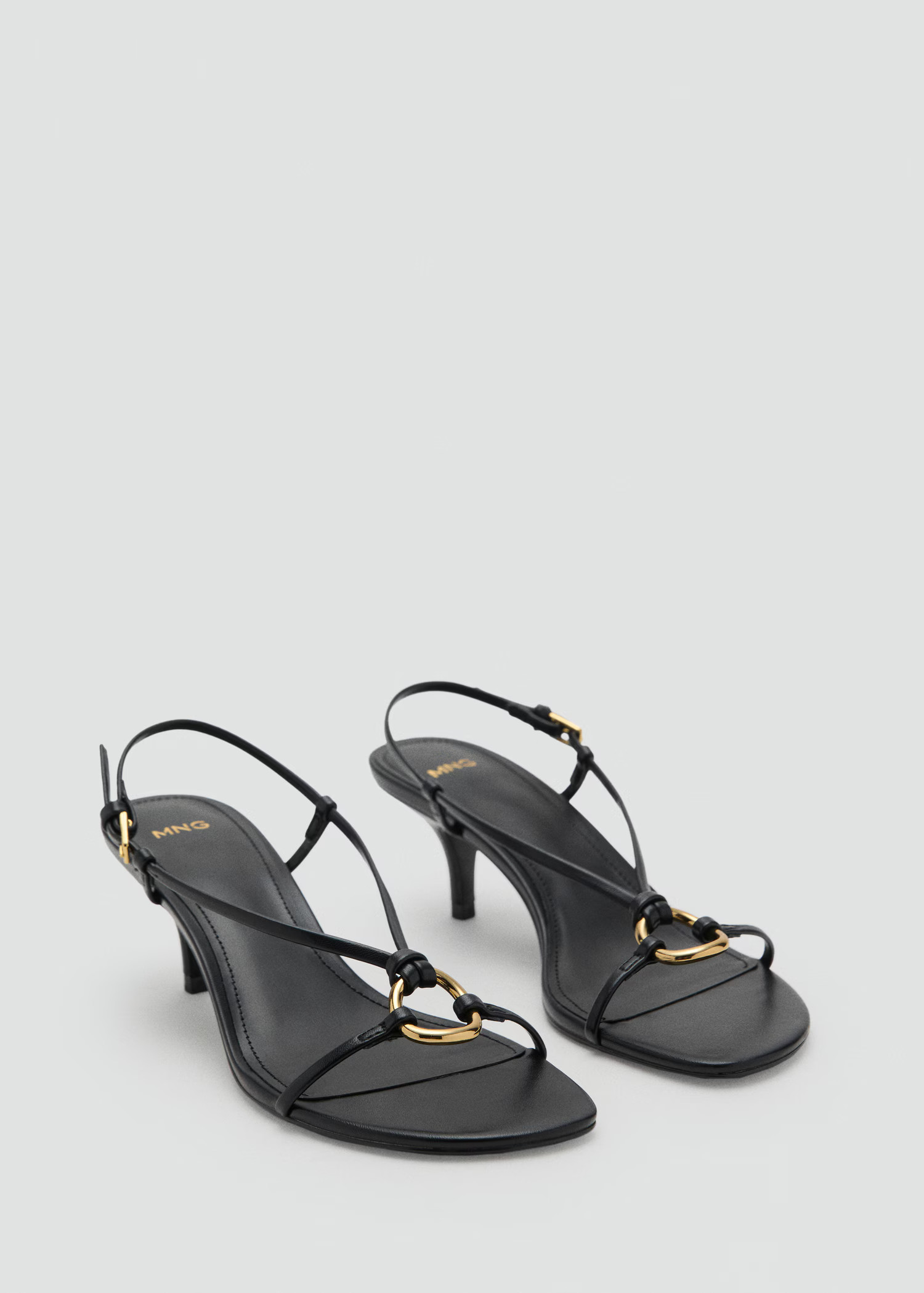 Heeled sandal with hoop detail - Women | MANGO USA | Mango (US/MX/AU)