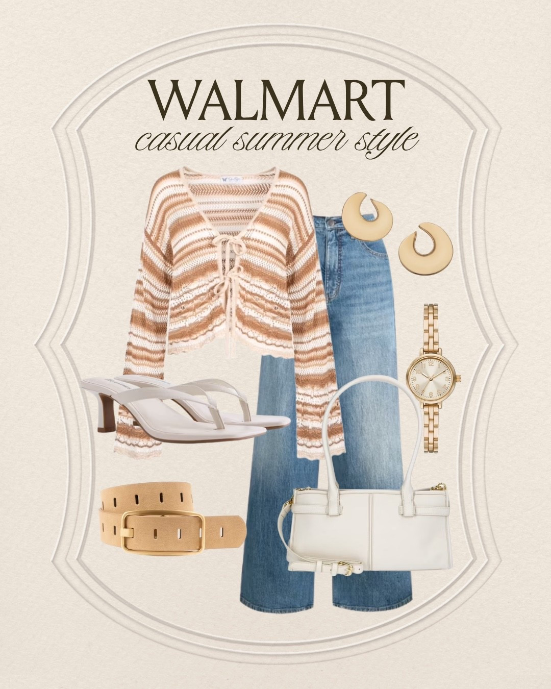 Walmart casual summer style! Loving this knit top over a tank top this summer! Paired with these cute accessories and jeans! 🙌🏻👏🏻

Walmart, Walmart fashion, Walmart style, ootd, casual summer style, casual summer outfit, jeans, date night outfit

#LTKgrwm #LTKSeasonal #LTKootd