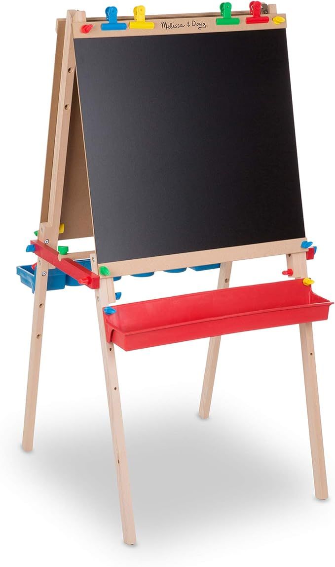 Melissa & Doug Deluxe Standing Art Easel - Dry-Erase Board, Chalkboard, Paper Roller | Amazon (CA)