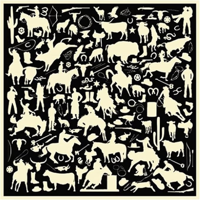 WYOMING TRADERS Unisex Adult Cowboy Silhouette Regular Lightweight Breathable Jacquard Silk Scarf | Amazon (US)