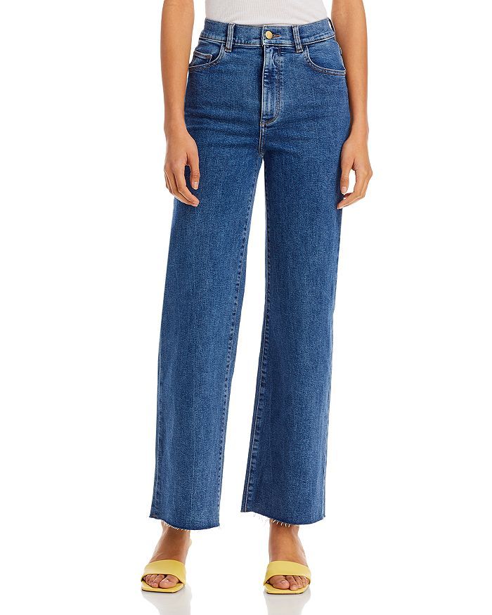 DL1961 Hepburn High Rise Wide Leg Jeans Made with RECOVER™ in Keys Raw Back to Results -  Women... | Bloomingdale's (US)