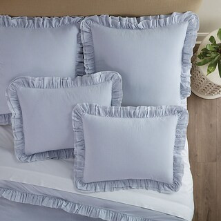 Effie Striped Double Ruffle Bedding | Ballard Designs, Inc.