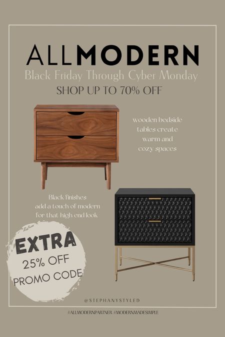 Black Friday deals are here! Shop up to 70% off, with select items eligible for an additional 25% off promo code. #AllModernPartner #ModernMadeSimple


#LTKHoliday #LTKGiftGuide #LTKCyberWeek