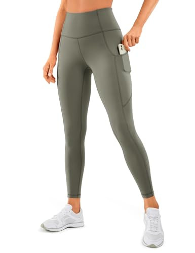 CRZ YOGA Naked Feeling Workout Leggings Pockets 25'' - High Waisted Womens Yoga Pants Running Tig... | Amazon (US)