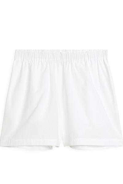 Cotton Pull-On Shorts – White – Women – ARKET GB | Arket UK