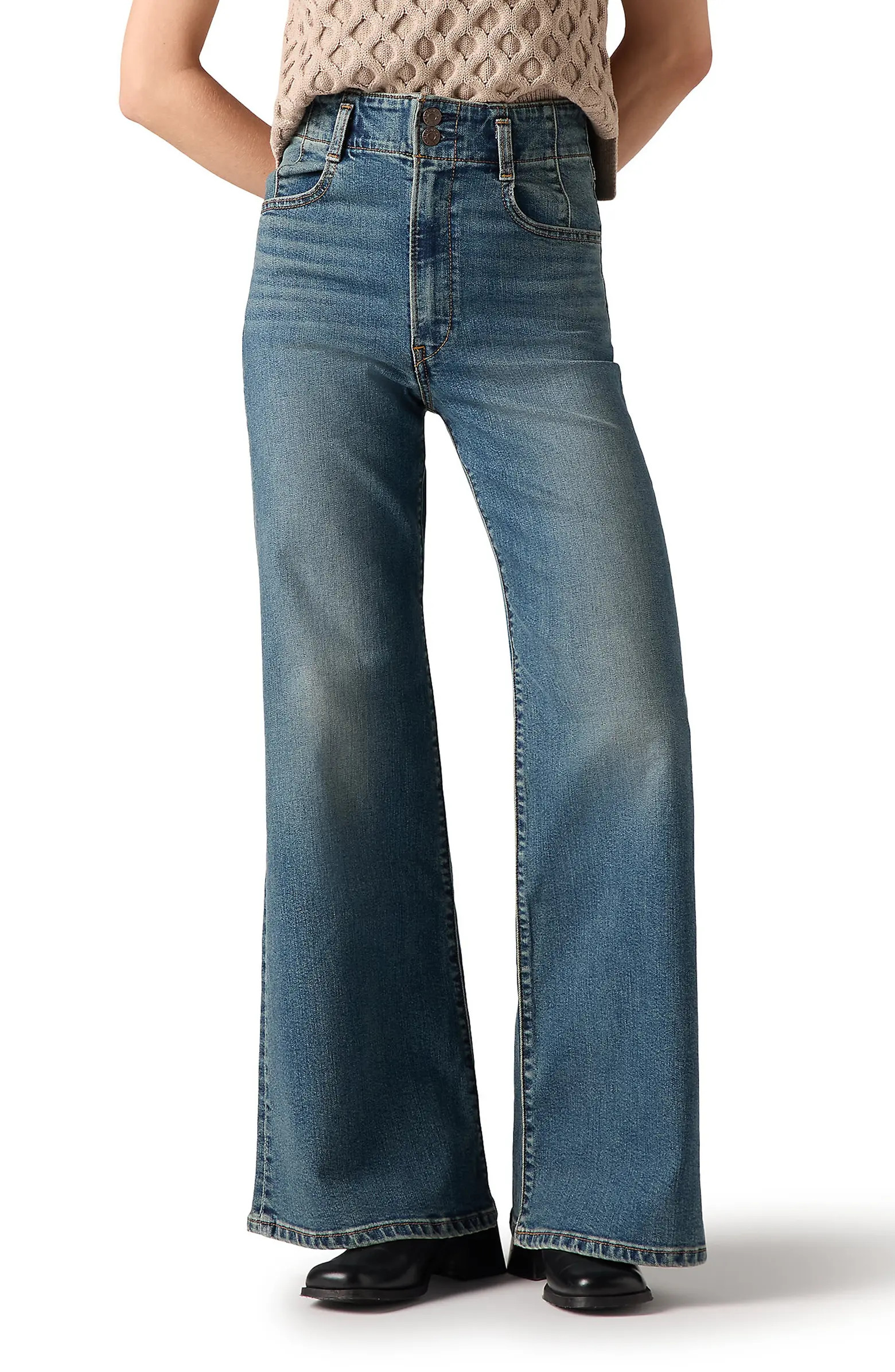 Levi's® Ribcage Corset High Waist Wide Leg Jeans | Nordstromrack | Nordstrom Rack