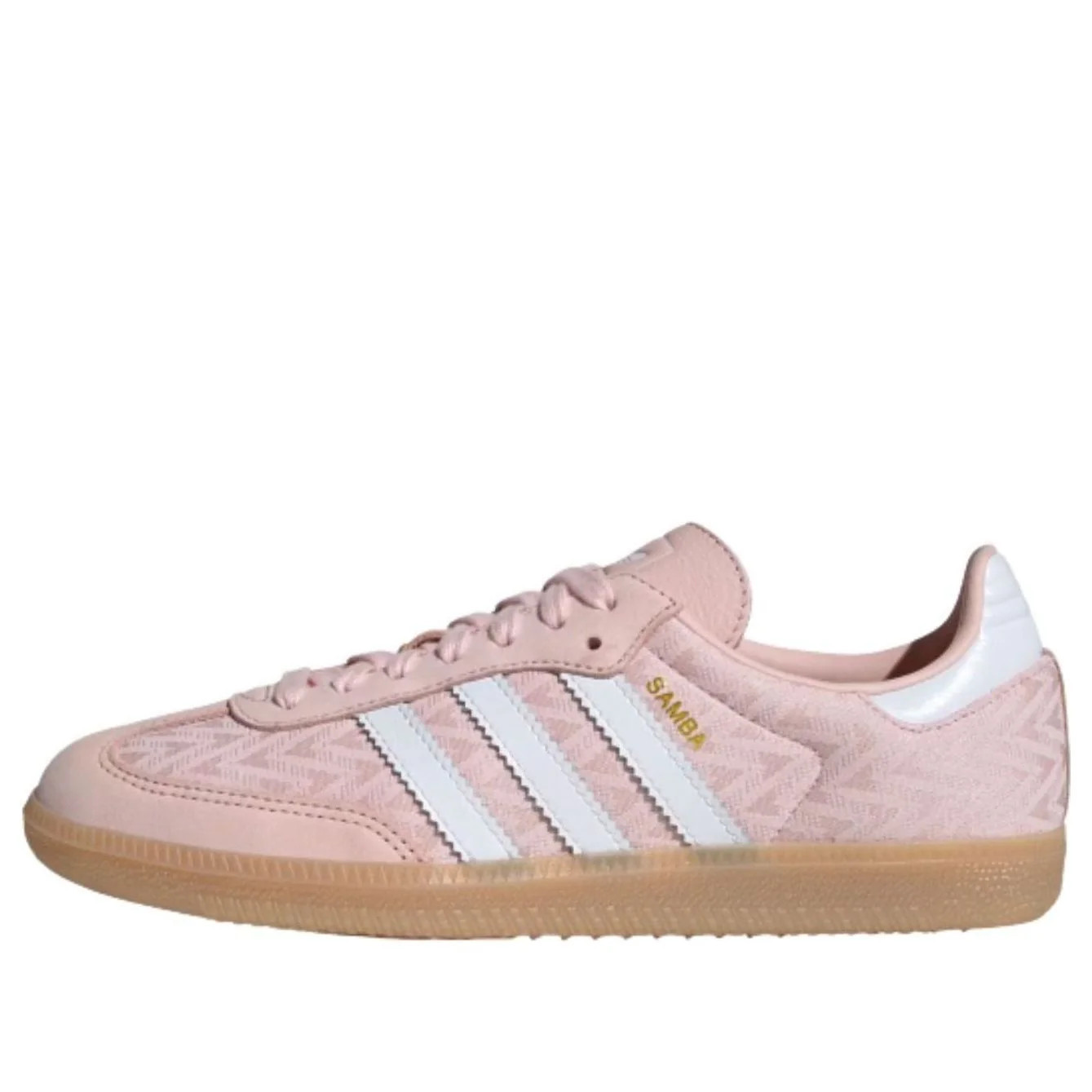 (WMNS) adidas Samba 'Sandy Pink Cloud White Gold Metallic' IH3977 | KICKS CREW