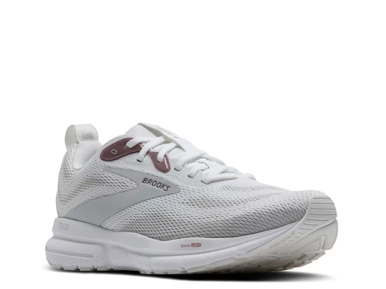 Brooks Trace 4 Running Shoe | Women's | White/Pink | Size 9.5 | Sneakers | DSW