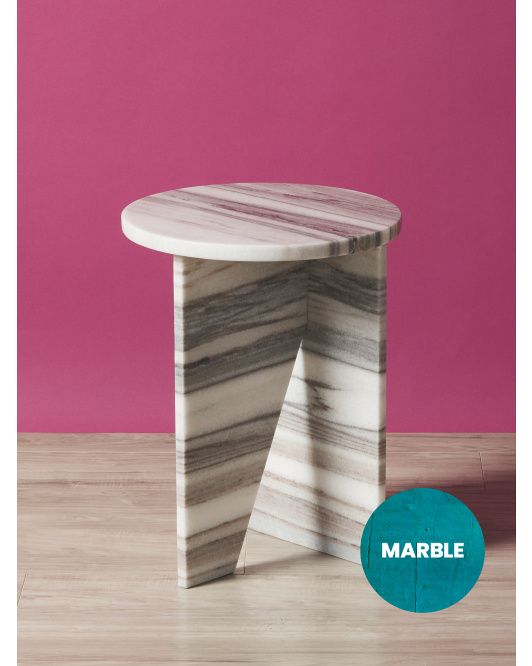 21in Marble Modern Side Table | Living Room | HomeGoods | HomeGoods