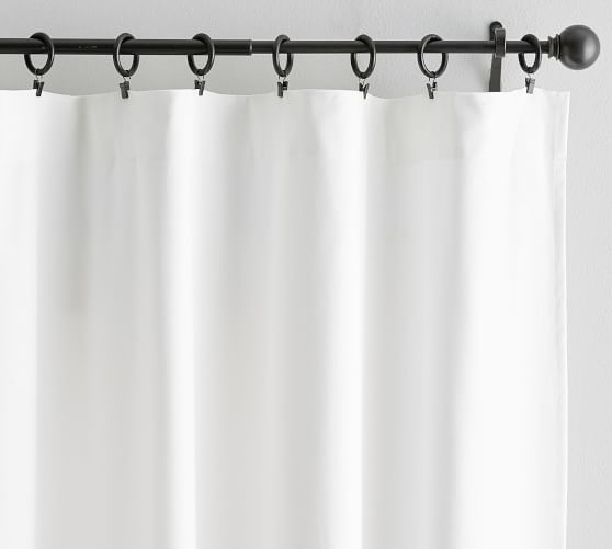 Broadway Pole-Pocket Curtain, Set of 2 - White | Pottery Barn (US)