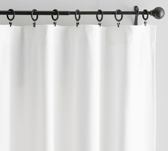 Broadway Pole-Pocket Curtain, Set of 2 - White | Pottery Barn (US)