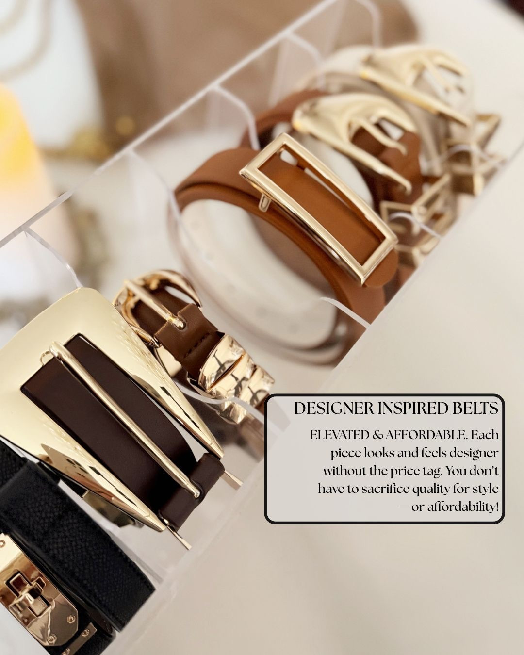 ✨ELEVATED ACCESSORIES · TIMELESS BELTS YOU’LL LOVE✨ These Amazon belts are pure sophistication — sleek, structured, and beautifully made. The gold hardware gives a high-end look, while the quality and fit feel anything but ordinary. Perfect for jeans, trousers, or dresses, they’re my go-to for instantly polishing any outfit.

#TheHillaryStyle #Amazon #AmazonFashion #LuxuryLookForLess #AmazonFinds #DesignerInspiredStyle #AffordableLuxury #ChicOnABudget #ElevatedEssentials #EffortlessFashion #HighEndStyleOnABudget #ModernClassic #EverydayStyle #TimelessWardrobe #FallStyleInspo 

 #LTKSeasonal #LTKOver40 #LTKStyleTip