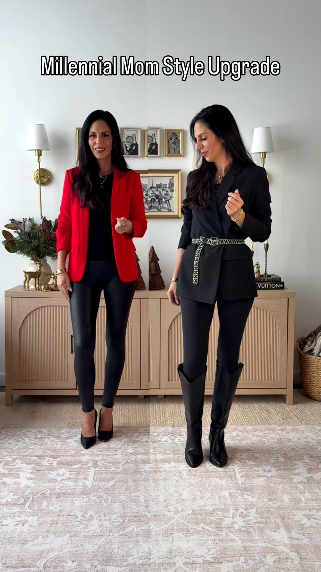 Love a leggings look that is classic. Update with a slightly oversized blazer and boots for a chic and classic look 
Blazer - medium 
Leggings - small 
#ltku 

#LTKCyberWeek #LTKFindsUnder50 #LTKU #LTKgrwm #LTKmomlife #LTKHoliday