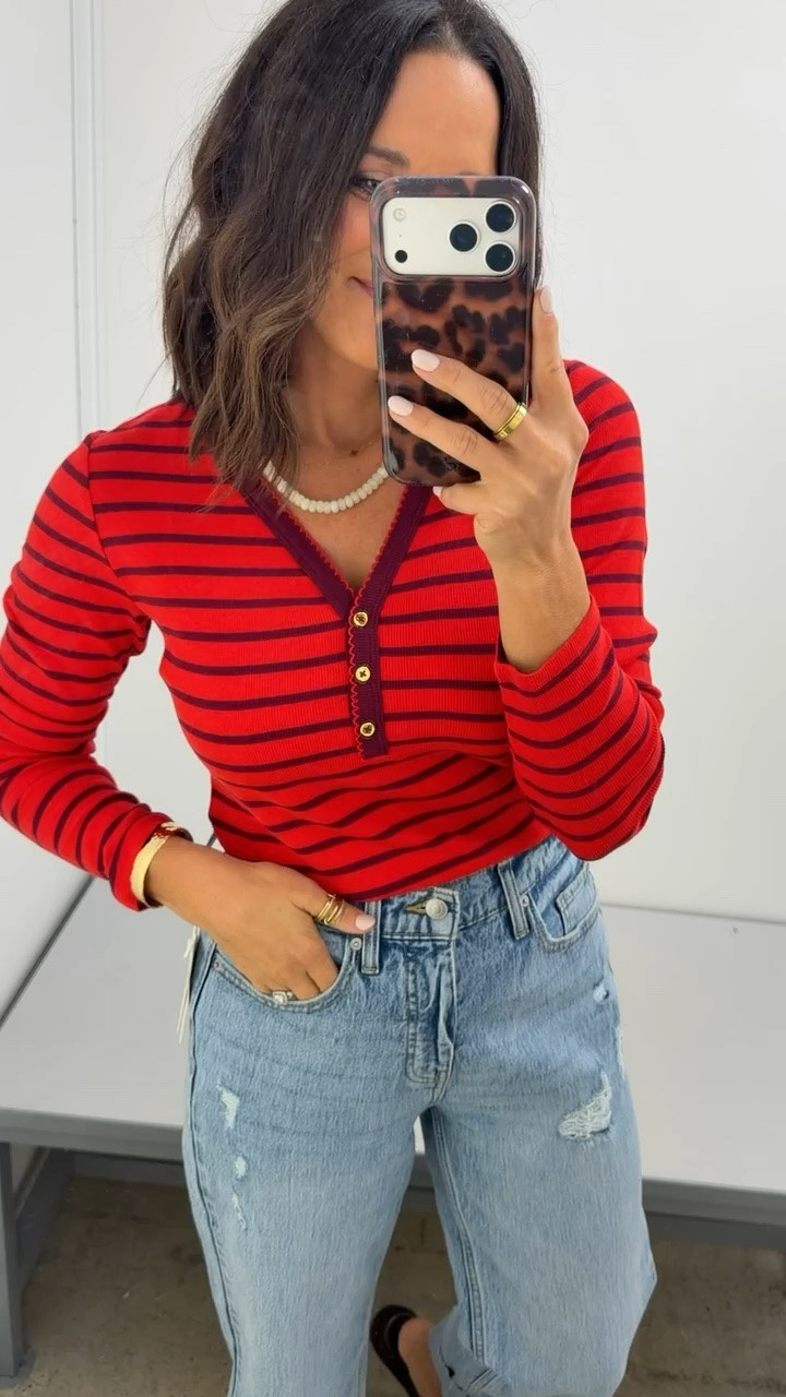 This Walmart top is such a cute fall find 🤎 the stripes & little button detail make it look way more expensive than it is. I grabbed an XS!

#WalmartFinds #WalmartFashion #WalmartStyle #AffordableFashion #FallFashion #FallOutfits #LookForLess #BudgetFriendlyFashion #FashionFinds #LTKCreator #LTKStyle