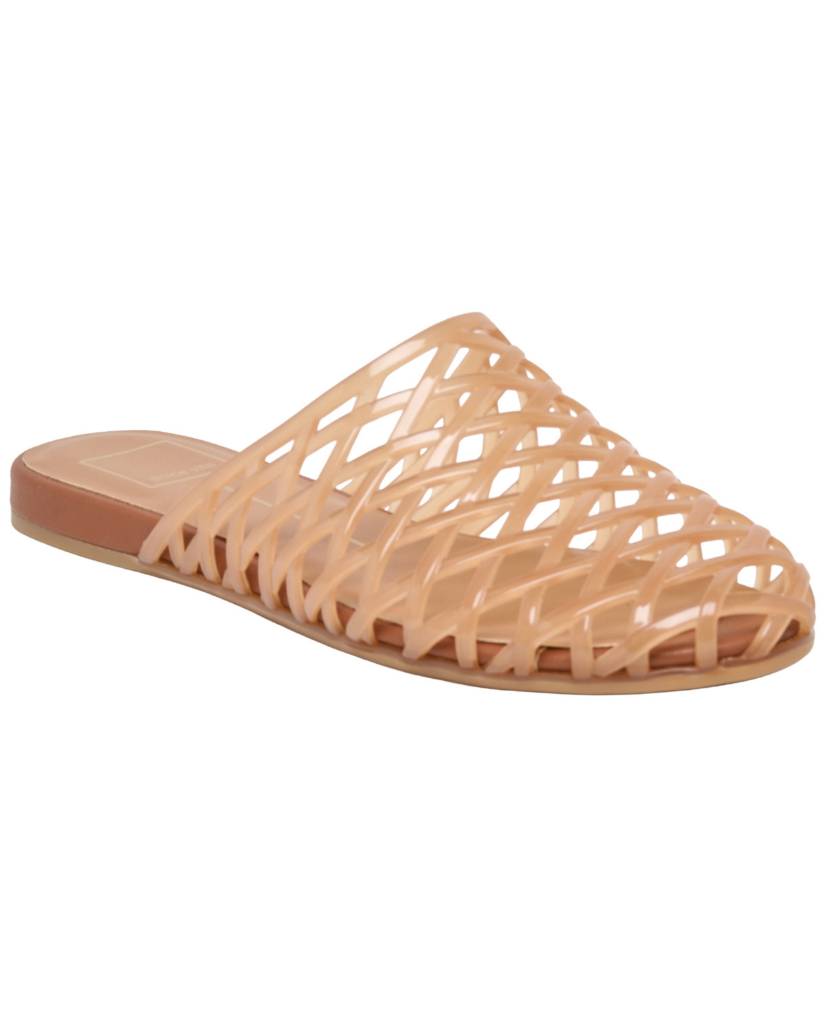 Dolce Vita Women's Ginna Caged Slip-On Jelly Mule Flats - Whiskey Jelly | Macy's