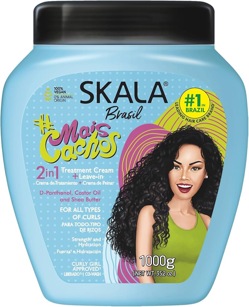 SKALA Mais Cachos 2-IN-1 Conditioning Treatment for hair type 3ABC | Cream | Cream To Comb | 35.2... | Amazon (US)