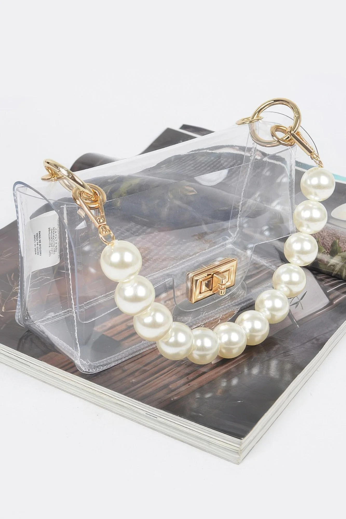 Transparent Cross Body Bag W Clear Chain | Shop Simon
