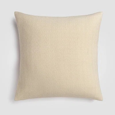 Ivory Chevron Neutral Throw Pillow, 18" x 18", Throw Pillow For Couch or Bed | Wayfair North America