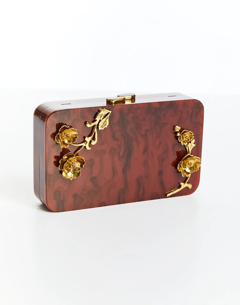 Augustine Gilded Tortoise Acrylic Bag | Mestiza New York