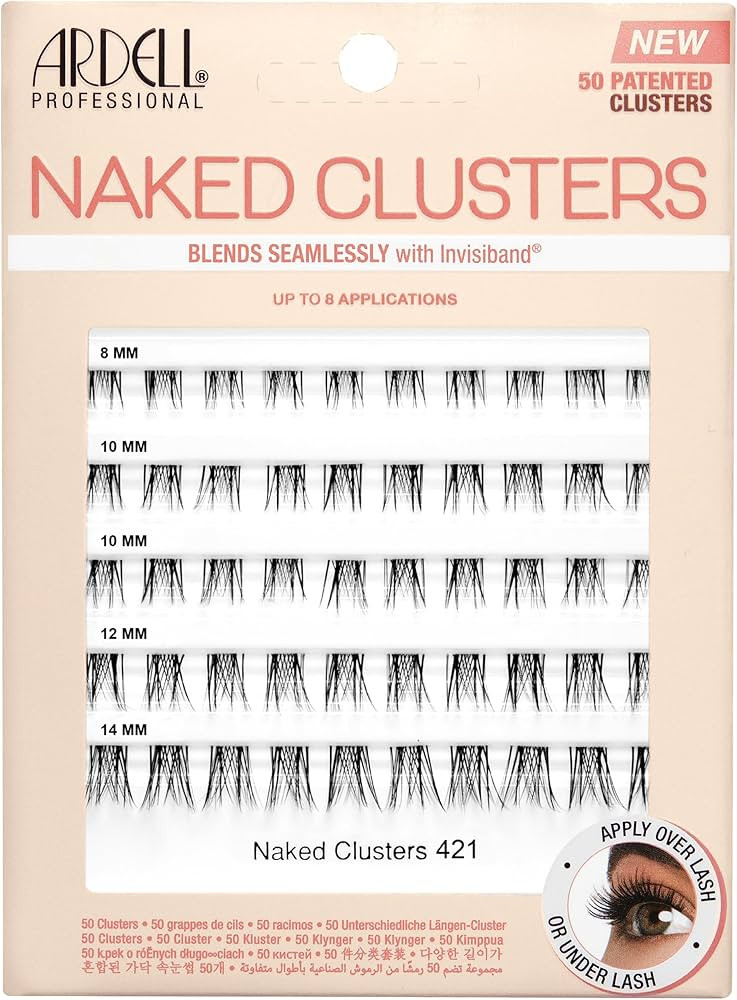 Ardell Naked Clusters 421 – 50 Lash Clusters, Natural Eyelash Cluster with Invisiband, Cluster ... | Amazon (US)