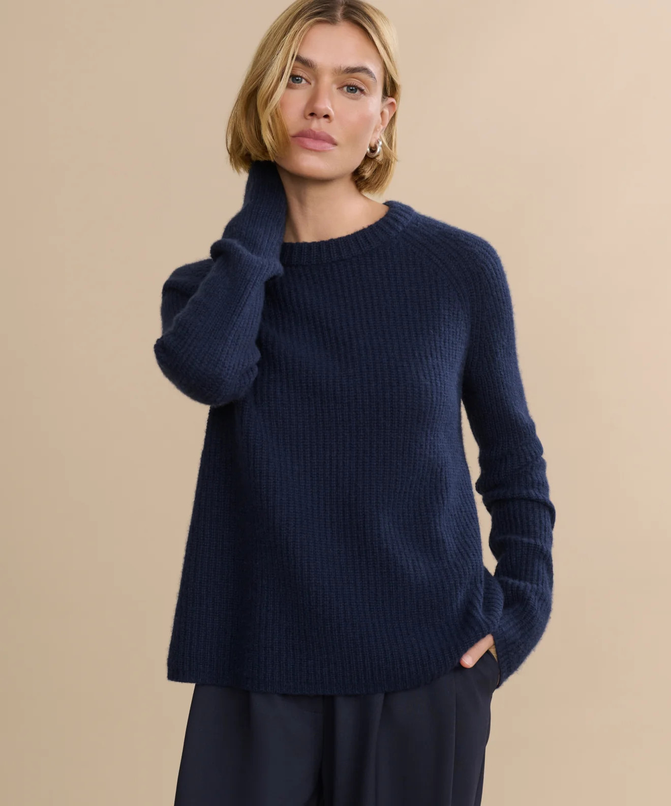 Jenni Kayne Women's Cashmere Fisherman Sweater Size 1X | Jenni Kayne