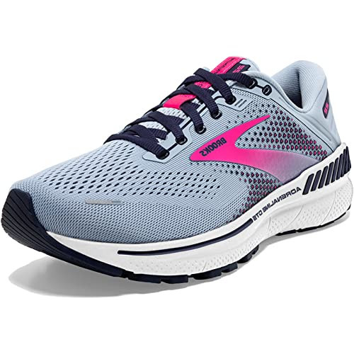 Brooks Women's Adrenaline GTS 22 Supportive Running Shoe - Kentucky Blue/Peacoat/Pink - 5.5 Medium | Amazon (US)