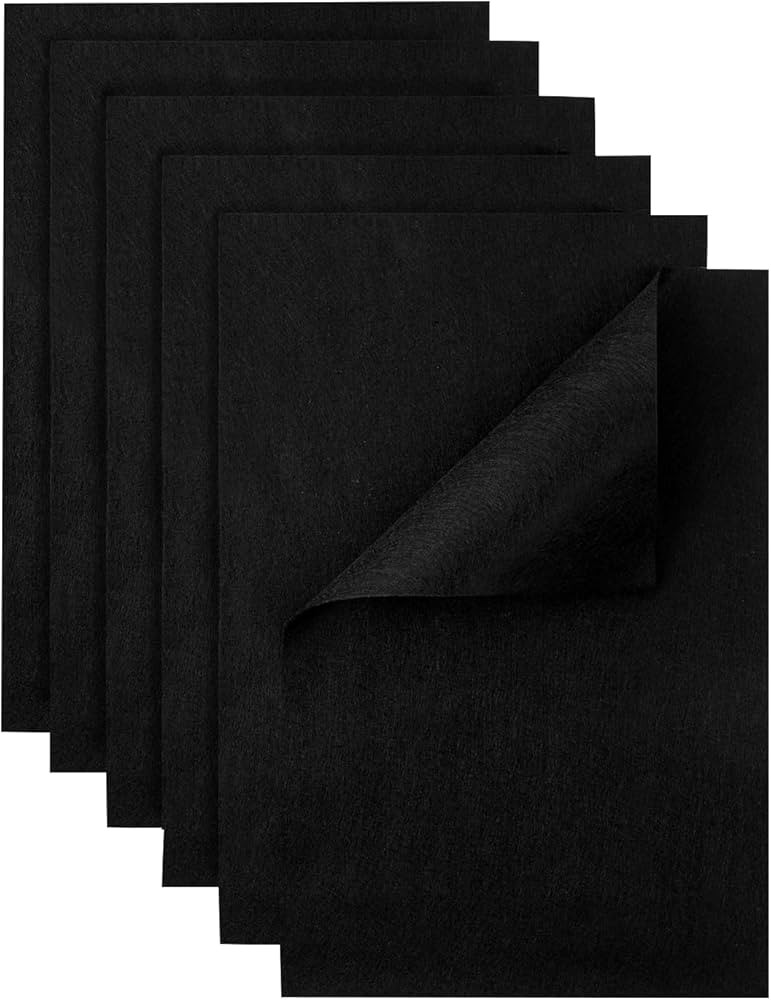 Felt Fabric Sheets - 6PCS Felt Squares - 8x12" A4 Soft Felt Squares, 1 Colors Felt Papers, 1.5mm ... | Amazon (US)