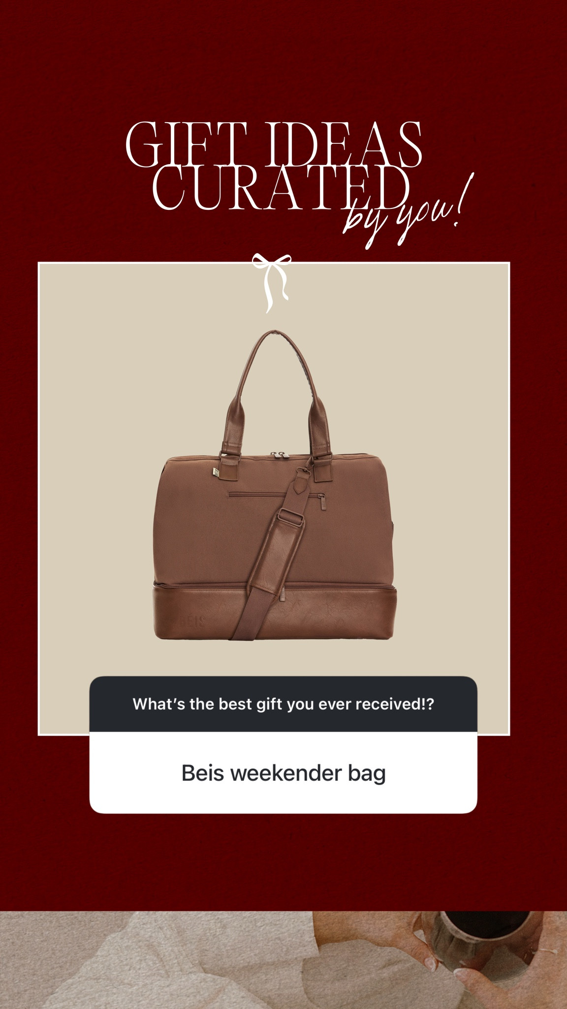 A perfect gift for the travel lover🤎 love how these bags have the shoe compartment #travel #gift 

#LTKHoliday #LTKSeasonal #LTKGiftGuide