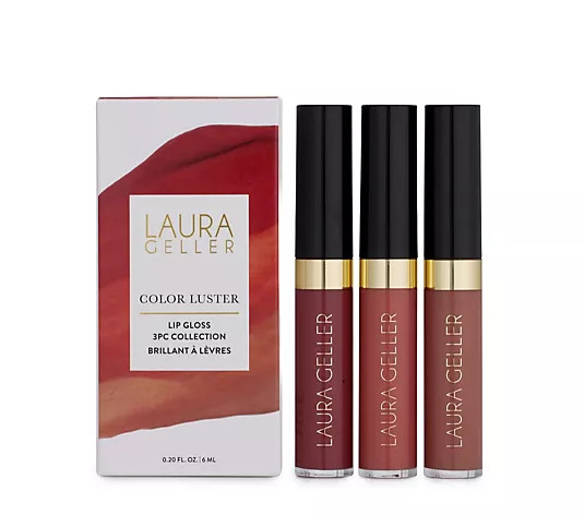 Laura Geller Color Luster Lip Gloss Trio - QVC UK | QVC UK