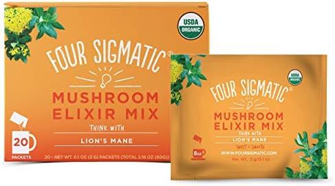 Four Sigmatic Lion's Mane Mushroom Elixir - USDA Organic Lions Mane Mushroom Powder - Memory, Foc... | Amazon (US)