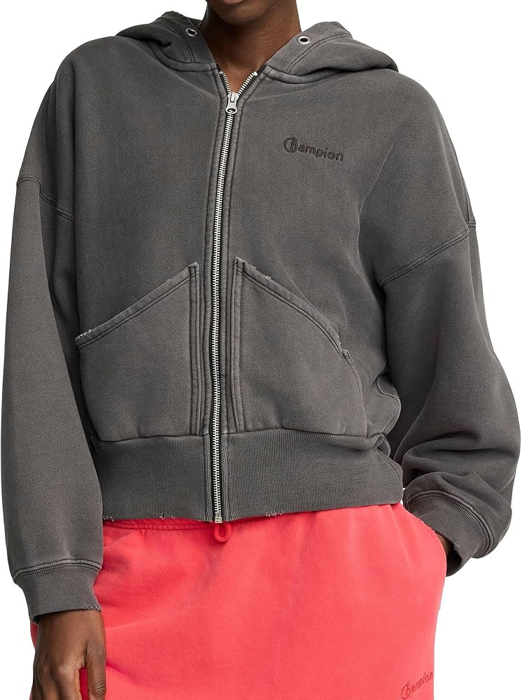 Champion Women's Zip-up Hoodie, Vintage Wash, Running Women C Logo | Amazon (US)