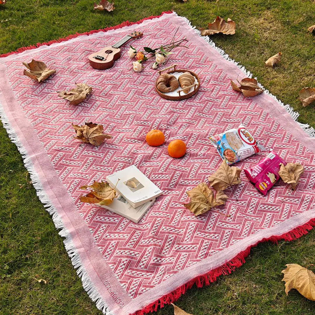 Outdoor Picnic Blanket \u2013 Soft Woven Mat \u2013 Perfect for Spring Travel, Camping, Family Pi... | Etsy (Global)