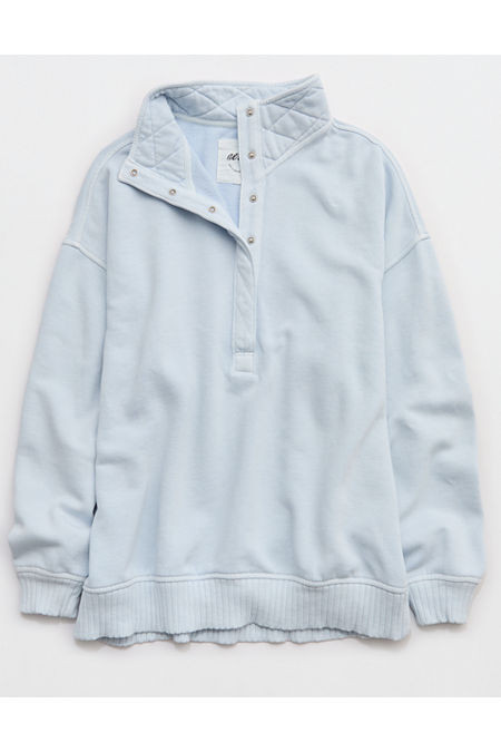 Aerie Oh Snap! Sweatshirt Women's Misty Sky XXS | Aerie