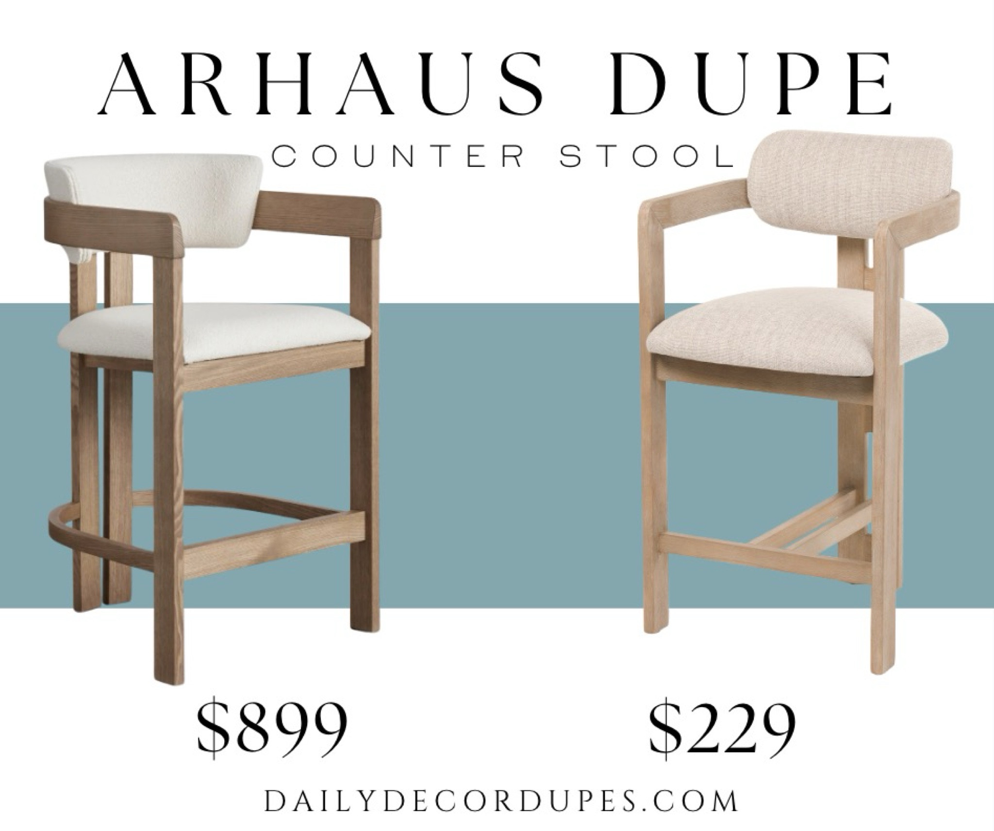 Dupe for the Arhaus Rodin stool. Curved back counter stool bar stool barstool dupes. Kitchen chairs kitchen island. White upholstered counter stools with light wood frame. Modern design style. Rustic farmhouse style. 

Dupe dupes more affordable option find replica copy cat similar look for less budget friendly affordable cheap cheaper beautiful pretty. Clearance sale coupon code discount code promo code luxury lookalike look a like Inspo inspiration inspired by idea ideas Love dupes like these? I share multiple every day in my FB group “DAILY DECOR DUPES”

#LTKSaleAlert #LTKHome