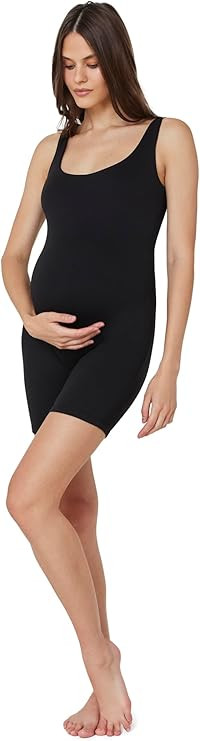 BUMPSUIT Maternity Body Suit for Women One Piece Shapewear Short Pregnancy Romper Lightweight Sof... | Amazon (US)