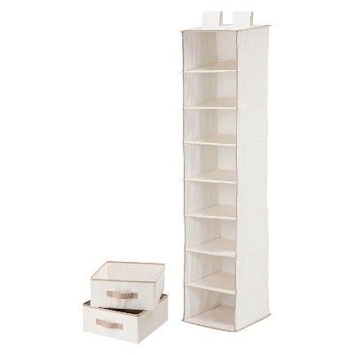 Honey-Can-Do 8 Shelf Organizer and 2 Drawers Natural | Target